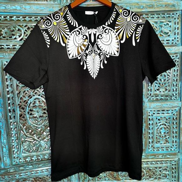 Versace Black and Gold Graphic Men's Tee - Picture 1 of 5